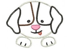 Stickdatei - Hundesalon Hund Pfotengucker